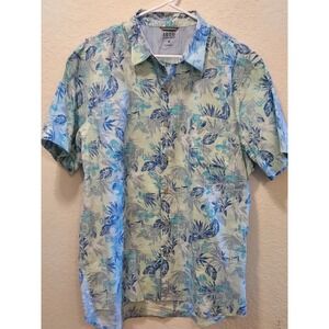 Men's IZOD Saltwater XL Short Sleeve Tropical Shirt, Summer Beach Vacay